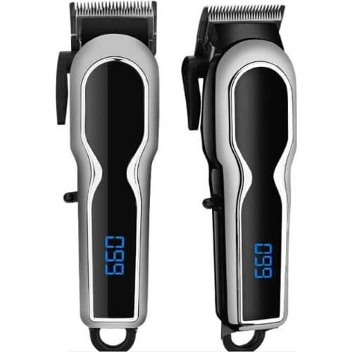 Shinon hair trimmer USB rechargeable hair clipper haircut machine LCD display oilhead clipper