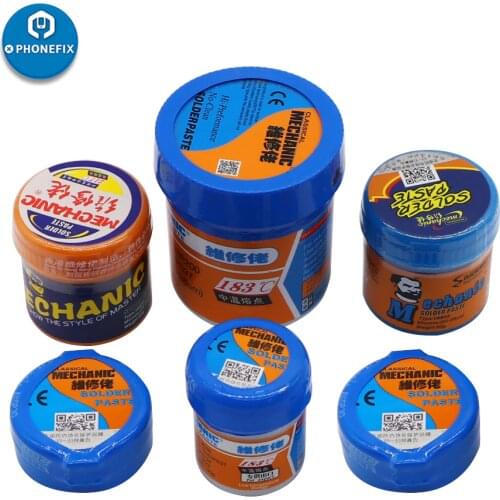 MECHANIC BGA CPU LED Original Solder Tin Paste 183 Melting Point Welding Flux Soldering Cream Sn63/Pb37 Repair Welding Tools