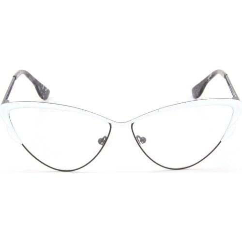 Peach Heart Shape With Cloudy Eyewear Metal Eyeglasses 8272