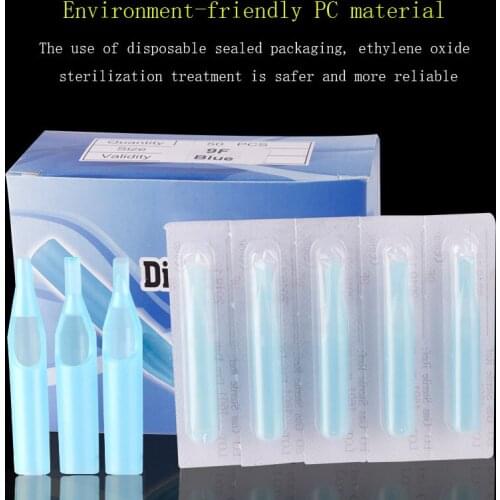 Tattoo Needle Nozzle Disposable Sterile Set Tattoo Equipment 50/Box Tattoo Needle Consumables