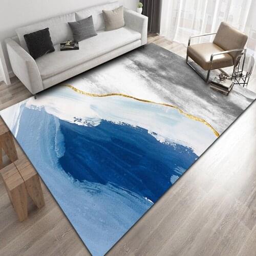 Nordic Geometric Carpet Living Room Sofa Area Abstract Rug Bedroom Bedside Floor Mats Corridor Entrance Room Mat