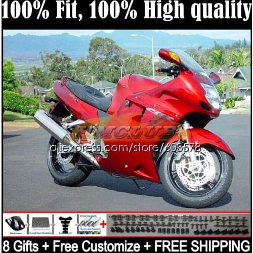 OEM For HONDA Blackbird CBR1100XX 96 97 98 99 01 28CL.0 CBR1100 CBR 1100 XX 2002 2003 2004 2005 2006 2007 Fairing Factory Red