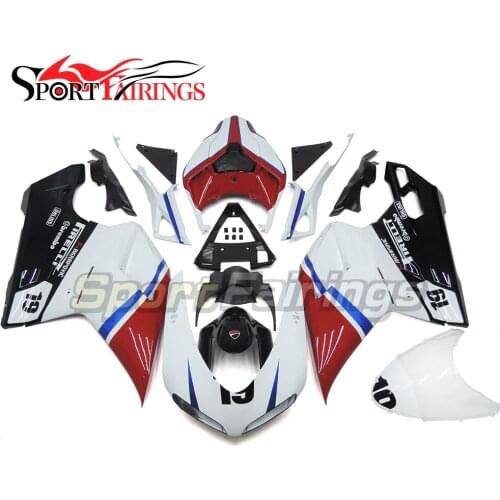 White Black Motorcycle Injection ABS Full Fairing Kit For Ducati 1098 848 1198 07-12 Year 2007 2008 2009 2010 2011 2012 Cowlings