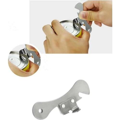 Portable 1PC Creative Versatile New Can Opener stainless steel Multifunctional Bottle Opener Kitchen Supplies Gift