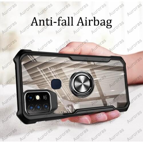 Auroras For Infinix Hot10 Case Official Original Shockproof Airbag Clear With Ring Cover For Infinix Hot 10 Case