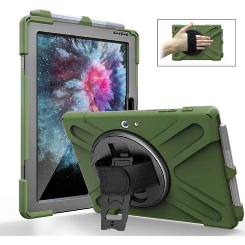 Heavy Duty Shockproof Case For Microsoft Surface Go 2 10.5" 1901 Tablet Kickstand Silicon Cover for New Surface go 2 GO2 case