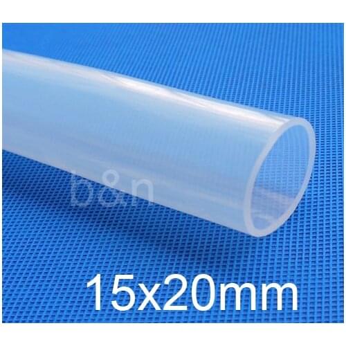 15mm ID 20mm OD 15x20 Transparent Food Grade Medical Use FDA Silicone Rubber Flexible Tube / Hose silicon tubing