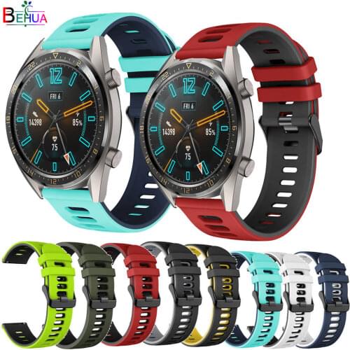 Watchband For Huawei Watch GT 46mm 42mm Strap Bracelet 20mm /22MM Watchstrap Silicone For Samsung Galaxy Watch Active wristband