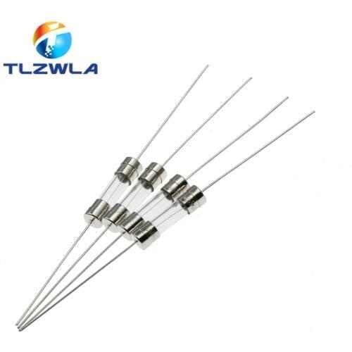 10PCS 5*20mm Double cap Fast Glass Fuse Slow Blow Tube Fuse With a pin 5x20mm 250V 0.5A 1A 2A 3A 4A 5A 6A 7A 8A 10A 12A 15A 20A