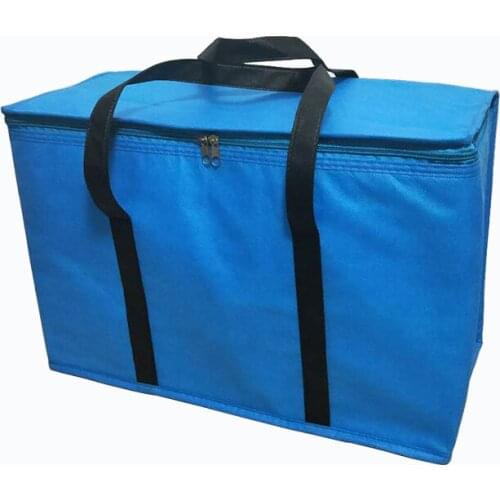 30L non woven cooler bag big lunch picnic box ice pack vehicle insulation handbag thermal meal drinks cans insulated cool bag