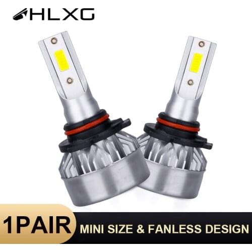 LED H1 H3 H13 9012 HIR2 H8 H9 H11 9007 HB5 9005 HB3 HB4 9006 Mini Size 6000K lamp light car Auto headlights H4 led h7 bulb HLXG