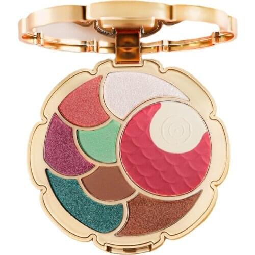 TT Three Thousand Colors Koi Eye Shadow Plate Earth Color Three-Dimensional Eye Touch-up Natural Highlight Repair Blush Makeup