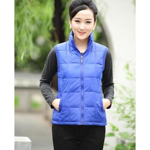Winter woman casual sleeveless vest fashion Top Quality Brand New woman Down vest & Down Outerwear mens jacket size XL-XXXL