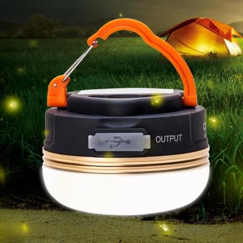 1PCS Portable Camping Lights 3W LED Camping Lantern Rechargeable Lamp Night Outdoor Tents USB Hiking lamp Hanging L8A0