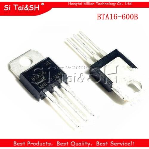 10pcs BTA16-600B TO-220 BTA16-600 TO220 16-600B BTA16 600V 16A TRIACS new and original
