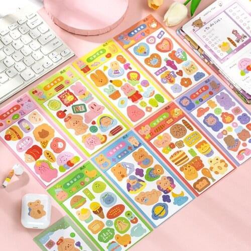 2 Sheets Half Sweet Sugar Series Stickers Scrapbooking Decorative Sticker Korean DIY Diary Album Stick Label Kawaii Stationery