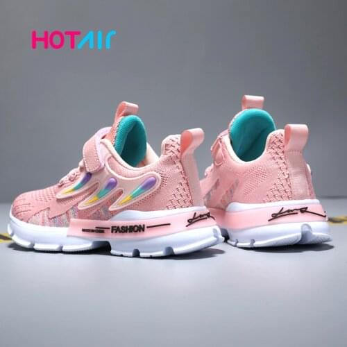 2021 Kids Sport Shoes For Girls Sneakers Students Breathable Mesh Children Shoes Girls Sneakers Light Shoes Boys Spring