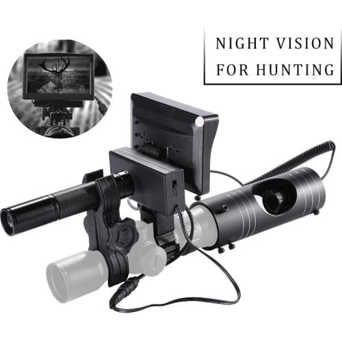 850nm DIY Infrared Night Vision Day Night Switch 3MP Camera 4.3 Inch Screen Display for Optics Sight Riflescope Tactical Hunting