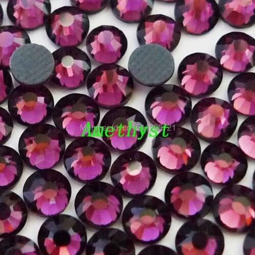 AAAA+ Smoke Topaz Iron On HotFix Rhinestones SS6~SS30 DMC FlatBack Glass Crystal Bead for Garment DIY nail bags Shoes decoration