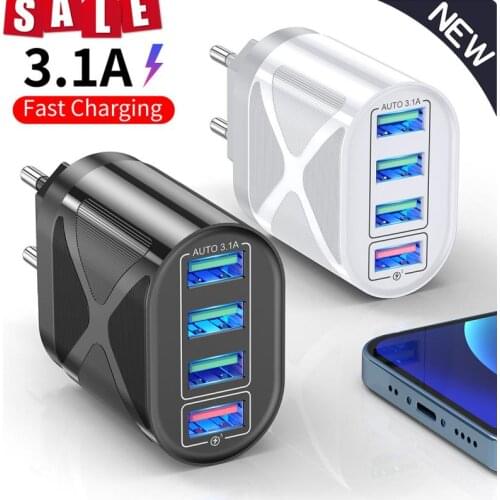 Quick Charge 3.0 For iPhone Charger Wall Fast Charging For Samsung S10 S9 S8 Plug Xiaomi Mi Huawei Mobile Phone Chargers Adapter
