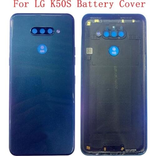 Battery Case Cover Rear Door Housing Back Case For LG K50S Battery Cover Camera Frame Lens with Logo