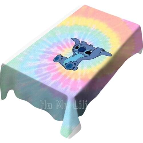 Baby Bath Color Cartoon Painting Tablecloth Art Home Decor