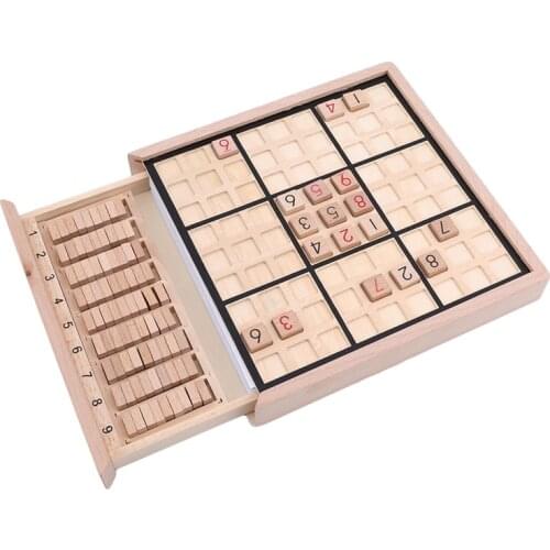 Wooden Toys for kis Sudoku Education Numbers 1 To 9 Kids Brain Toy IQ Games For Children Puzzle Box Wood Wood Toys For Children