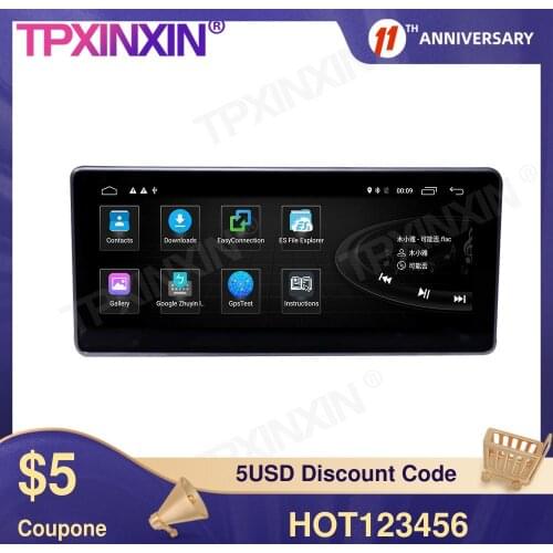 For Audi A4 A4L 2017-2019 Wireless Carplay 8+128G Android 10.0 GPS Car Multimedia Tesla Player Head Unit Audio Radio Navigtion