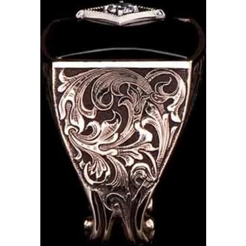 European and American Retro Carved Pattern Ring Vintage Punk Jewelry Gifts for Men Charm Accessories