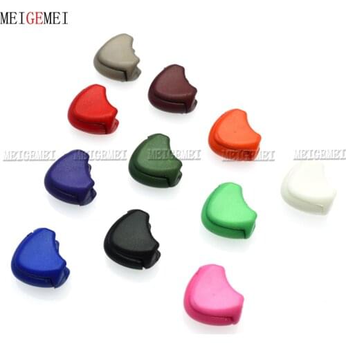 11pcs Colorful Zipper Pull Plastic Cord Ends Lock Stopper For Rope Paracord Apparel Bag Parts Accessories
