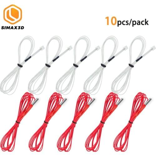 SIMAX3D 3D Printer 6*20 Heater Cartridge and NTC 3950 Thermistor Combinations 24V 50W with 100cm Cable 3D Printer Parts