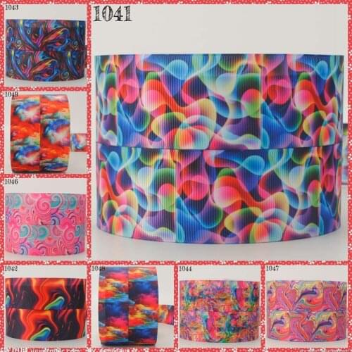 NEW 50 yards Colorful Raibow gradient ramp cartoon pretty cure ribbon printed grosgrain ribbons free shipping