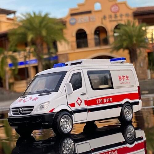 1:32 Scale Sprinter Ambulance Model Car Toy Alloy Metal Diecast Toy Vehicle Car Model Gift Cars Kids Toys For Children