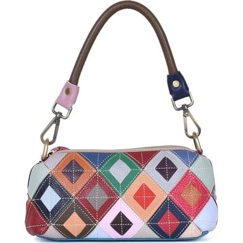 Fashion Women Crossbody Bag Casual Business Genuine Leather Girl Messenger Bag Female Small Bags Zipper Shoulder Handbags Clutch