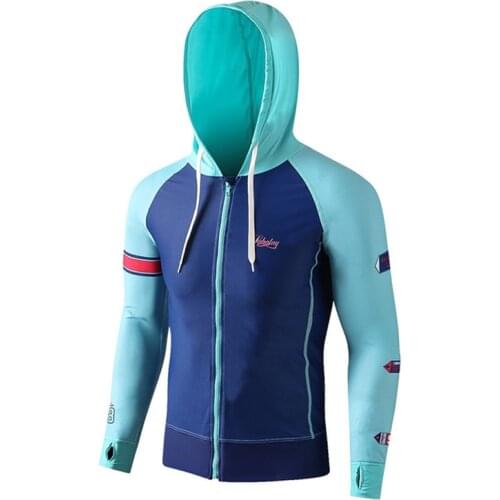 Mens surf suit Wetsuit Sports zipper cardigan Breathable quick-drying UV protection Outdoor sports swimming equipment