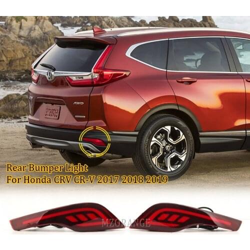 MZORANGE Rear Bumper Light For Honda CRV CR-V 2017 2018 2019 LED Multi-function Light Fog Lamp Reflector Light