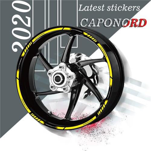New sale Motorcycle tyre Stickers inner wheel reflective decoration decals for APRILIA CAPONORD caponord