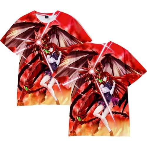 New Arrival 3D High School DxD T Shirt Men Women Tees Harajuku Hip Hop Kids Anime Tops Casual Boys Girls Cartoon Cool t-Shirt
