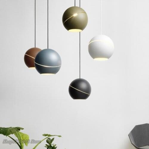Nordic New Ball Pendant Lights Modern Simple Bedsidelamp for Living Room Clothing Store Hanging Lamp Luminaire Lighting Fixtures