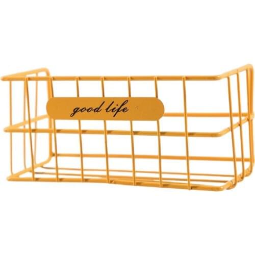 Storage Shelf Single Layer Space-saving Letters Printed Solid Color Wrought Iron Easy Install Domestic Bathroom Organizer
