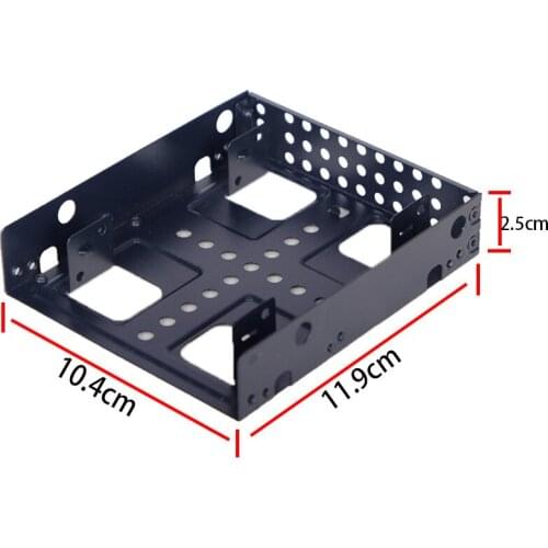 Solid-state hard disk shelf, double-layer 2.5 to 3.5 metal hard disk bracket, notebook mechanical SSD solid-state bracket