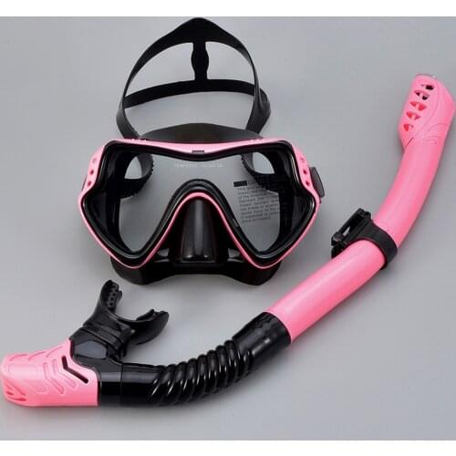 Professional Scuba Diving Mask Silicone Mask Snorkel Anti-Fog Diving Mask Snorkel Full Dry Tube Underwater Swim Equipment