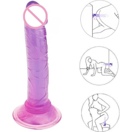 5.31inch Realistic Penis Dildos for Women Lesbian Toys Fake Dick Silicone Females Masturbation Sex Tool Dildo Vibrator for Women