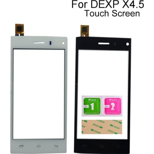 Touchscreen For DEXP Ixion X 4.5 Digitizer Touch Screen Touch Panel Sensor Mobile Front Glass Tools 3M Glue
