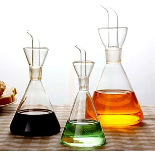 Kitchen Special Glass Oil Bottle Anti-drip Oil Bottle Oil Vinegar Bottle Salt Oiler Household Seasoning Container Sauce Bottle