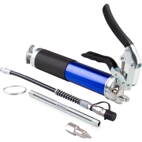 CarBole Heavy Duty Grease Gun 6000 PSI Anodized Aluminum Pistol Grip Lubrication 14oz For SUV Truck Motorcycle Automotive
