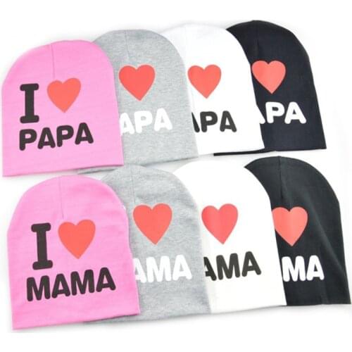 Spring Autumn Baby hat Knitted Warm Cotton Beanie Baby Winter Hat Cap For Toddler Baby Girl Boy Hats Letter Prints Kids Hat