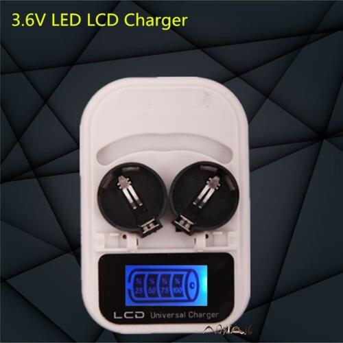High-quality charger, rechargeable LIR2032 LIR2025 LIR2016 3.6V button battery, LED rechargeable display, USB interface
