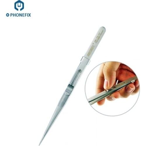 T9-11 Stainless Steel High Precision Hardness Tweezers Long Tip Tweezers Ferramentas Electronic Rework Phone Repair Tools