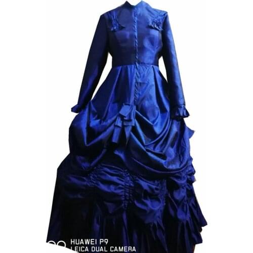 2021 new Victorian Gothic/Vintage Dress Halloween Theater Movie dresses Prairie Chic dress Custom made D-209